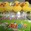 Cartoon Rubber duck shaped candy lollipop