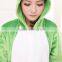 new 2015 wholesale price Japanese style Animal pajamas Frog animal onesie costume polyester fleece animal pajama