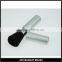 Aluminium Long Handle RRetractable Blush Brush With Silver Handle Hlack Synthetic Hair