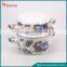 Flower Decal Printing Enamel Seafood Cooking Pot Mussel Pot