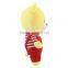 orange super soft cute customized plush bear toys