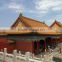 Gold glaze Chinese style ceramic tile roof temple in Singapore