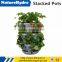 Vertical Plastic Garden Tower Plastic Stackable Pots