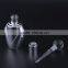 MUB New Design Silver Gold Colored UV Gel Dropper Glass Bottle With Glass Stick Cap