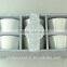 6 pcs white ceramic cup with gift box.wholesale porcelain cup