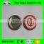 promo tinplate reflective badge with logo