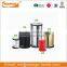 Metal powder coating pedal bin trash can with different colors available