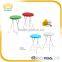 Good sale light weight stackable outdoor white designer round plastic chair
