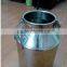 High quality mirror polished food sanitary 304 stainless steel milk can