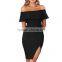 Sexy Elegant Womens Plus 14 Short Cold Shoulder Swing Party Dress XXXL Summer