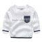 Hot fashion cotton private label crew neck korean sweater knitting pattern