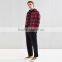 Custom long sleeve check shirts for men Italian style linen mens shirts designer