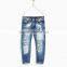 2017 custom hotale pure cotton soft fit latest boys fashion ripped jeans children denim jeans manufacture china