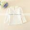 2015 New Design Girls T-shirts With Lace Design Sweet Girl T-shirt With Plush in Side