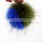 Myfur Colorful Real fluffy Raccoon Fur Ball Fur Pom Poms For Women Winter Hat And Cap