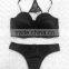 2017 new design girl image beautiful T-back bra set