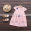 Wholesale summer cotton printing baby girl shirt dress