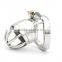 304 Stainless Steel Cock Cage Penis Ring Chastity Device Male with Stealth New Lock Adult Sex Toy