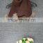 Hot wholesale fashion long scarf lady pure color stretch knit scarf with fur balls