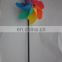Garden wooden pole windmill decoration for kids toy
