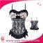 New Design Satin Straps Dress Body Shaper Corset,latex Corset for Woman