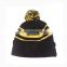 2017 High quality hip-hop fold up custom acrylic beautiful winter Pom Pom Knitted hat/beanie hat