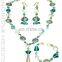 Designer Glass beads wedding bridal necklace earring bracelets