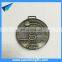 Metal antique silver award medal with custom logo