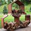 Outdoor Iron Cast Firewood Holder