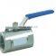 ss ball valve 1/2 sanitary pneumatic non-retention ball valve