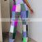 Fashion casual women's digital printing color plaid sexy casual pants women clothing casual dress women