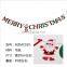 Christmas Pull Flag Banner Santa Sleigh Reindeer Christmas Tree Snowflake Pendant Decoration Party