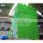 Commercial green double slide inflatable water slide