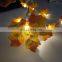 10 LED Battery Powered Fall Harvest Maple Leaves String Lights
