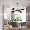 Artistic Modern Chandelier LED Pendant Light white and black hanging lamp