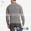 Men's Long Sleeves Cashmere Cable Fashion Sweater Half Zip Pullover