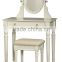 Dressing table & stool with mirror