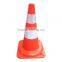 High quality height 47cm Soft Flexible PVC plastic traffic cone TC101