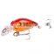 4.5cm 4g Plastic Mini bionic bait with Treble Hooks Tackle Sea Bass Crank Bait