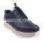 Latest design double outsole lace up flat shoes women wholesale 2015