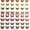 New arrival Wholesale Supplies DIY adhesive 3D butterfly Nail Decal holographic nail art sticker