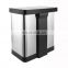 2021 New Design Indoor Outdoor 2 Compartments Recycling Garbage Bin 60L Stainless Steel Large Recycle Bin