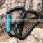JRSGS 6-11KN Heavy Duty Aluminium Alloy Carabiner Clip, D-Ring Clip Hook with Screwgate Snap Hook S7108