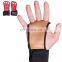 custom design 3 hole leather gymnastics hand grips workout gloves customized logo and color
