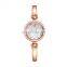 SKENGKE Elegant Watch For Lady Bracelet Band Pearl Shell Dial With Dazzling Crystal Index Bangle Watches Custom Logo K0013L-A