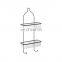 2 tier chromed wire shower caddy hanging bathroom shampoo shelf  PS storage holder