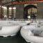 Water play park equipment leisure fiberglass barbecue bbq donut boat price