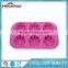 6-flower Fondant Cake Mold Soap Silicone Mould Tray For Candy Chocolate Pudding