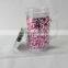 Hot sale double wall plastic mason jar with PVC insert