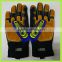 TPR knuckle protection safety gloves Yellow Hi Vis cow split leather palm working gloves Oilfield industry heavy duty gloves                        
                                                Quality Choice
